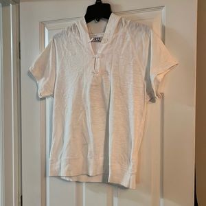 New York laundry white hoodie size petite large